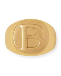 Clark Napkin Ring, Letter