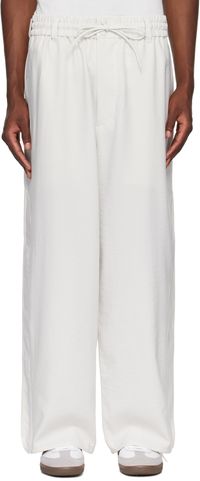 Y-3 Gray Sport Uniform Wide Trousers