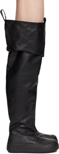YUME YUME Bottes cuissardes style pêcheur noires