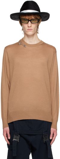 UNDERCOVER Beige Zip Sweater