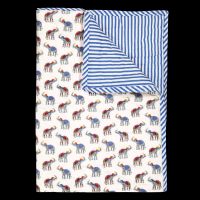 Lucas Du Tertre - Plaid matelassé réversible 85x95 cm imprimé en coton - Taille Unique - Blanc