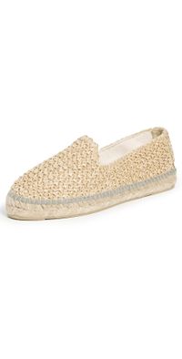 Manebi Flat Raffia Espadrilles Raffia Net 36