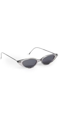 Illesteva Marianne Sunglasses Grey/Gunmetal/Grey Flat One Size