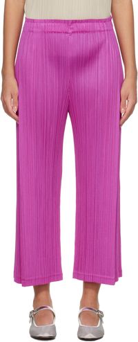 PLEATS PLEASE ISSEY MIYAKE Pink Light Wave Trousers