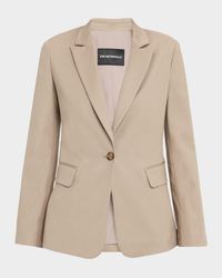 Cotton Couture Single-Button Blazer