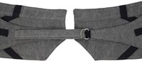 Paula Canovas Del Vas Gray Strap Denim Belt