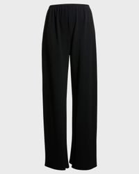 Gala Wide-Leg Crepe Pants