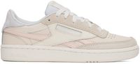 Reebok Classics Off-White & Pink Club C Revenge Sneakers