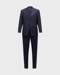 Men's Tonal Plaid Wool Suit