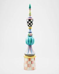 Rosy Meadow Tall Finial