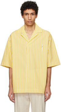 JACQUEMUS Yellow Les Sculptures 'Le haut Polo' Polo