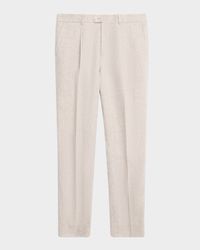 Men's Linen Single-Pleated Pants
