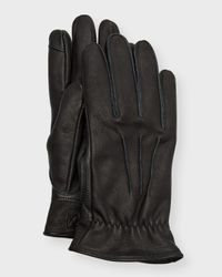 Men's 3 Point Leather Gloves