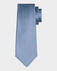 Men's Silk Woven Ovals Seven-Fold Tie