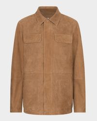 Men's Suede Full-Zip Field Jacket