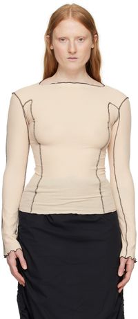 Baserange Beige Omato Long Sleeve T-Shirt