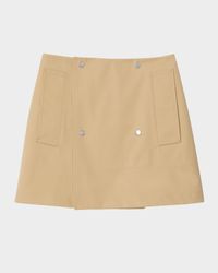 Double-Breasted Mini Skirt