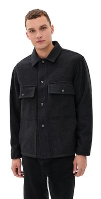 Knickerbocker Mott Wool Cashmere Jacket Charcoal L