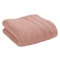 Coton Pur - Serviette de toilette 100 coton pigné - Taille 50x100 - Rose