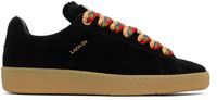 Lanvin Black Suede Curb Lite Sneakers