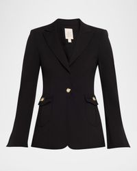 Sable Tapered Single-Breasted Blazer