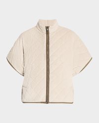 Corduroy Short-Sleeve Cashmere Padded Thermal Jacket
