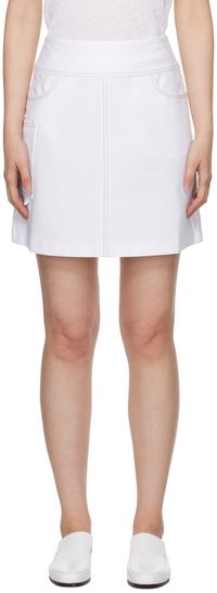 MM by Max Mara White Nebulus Miniskirt