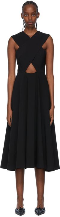 Rosetta Getty Robe noire en polyester