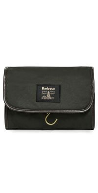 Barbour Barbour Wax Hanging Washbag Olive One Size
