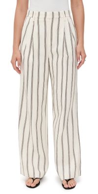 A. L.C. Charles Pants Cream Stripe 10