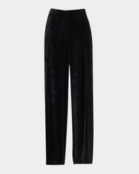 Journey Velvet-Effect Loose Pants
