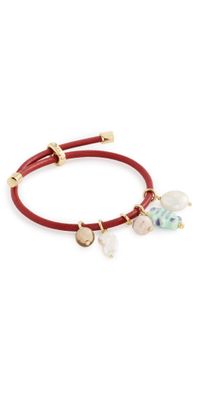 Mignonne Gavigan Vega Bracelet Maroon One Size