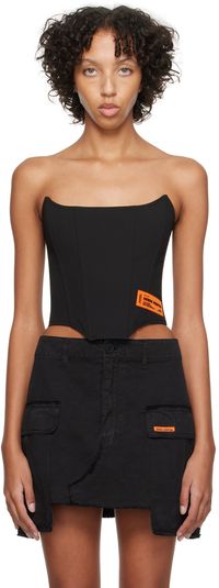 Heron Preston Black Patch Tank Top