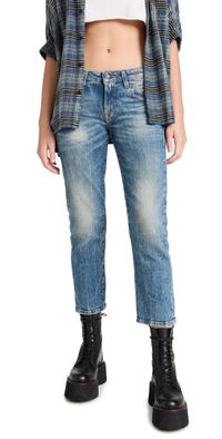 R13 Boy Straight Leg Jeans Kelly Stretch 28
