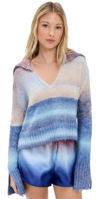 Solid & Striped The Lola Pullover Twilight/Raisin Brown M
