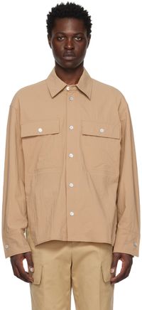 WOOYOUNGMI Beige Crinkled Shirt