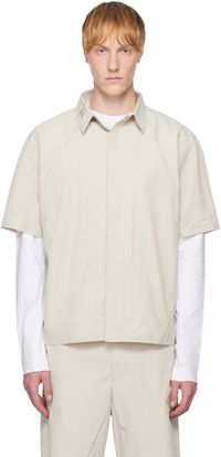 HELIOT EMIL Beige Marl Shirt
