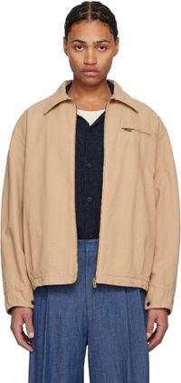 LE17SEPTEMBRE Tan Over Dyeing Denim Jacket