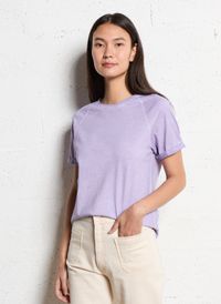 Maison 123 - Tee-shirt col rond en coton - Taille XL - Violet
