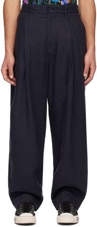 Engineered Garments Pantalon WP bleu marine