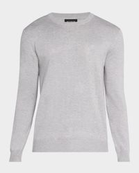 Men's Heathered Classic-Fit Crewneck Sweater