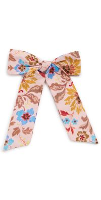 Hill House Home The Belle Bow Floral Block Stripe/Pink Multi One Size