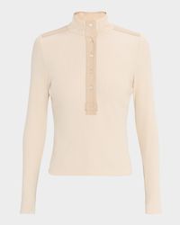 Reynart Long-Sleeve Rib-Knit Top