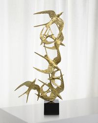 Swallows In Flight Sculpture