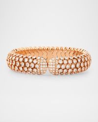 18K Rose Gold Diamond Bangle Bracelet