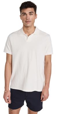 Club Monaco Johnny Collar Polo White/Blanc L
