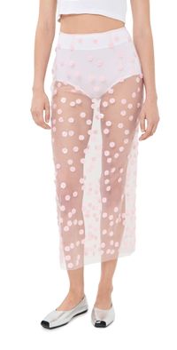 Cecilie Bahnsen Sequin Blossom Tulle Gus Skirt Blush Pink 12