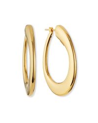 18k Yellow Gold Classic Oro Earrings
