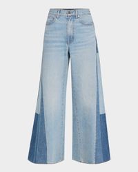 Vicki Patchwork Wide-Leg Jeans