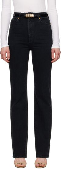 KHAITE Black Danielle Jeans